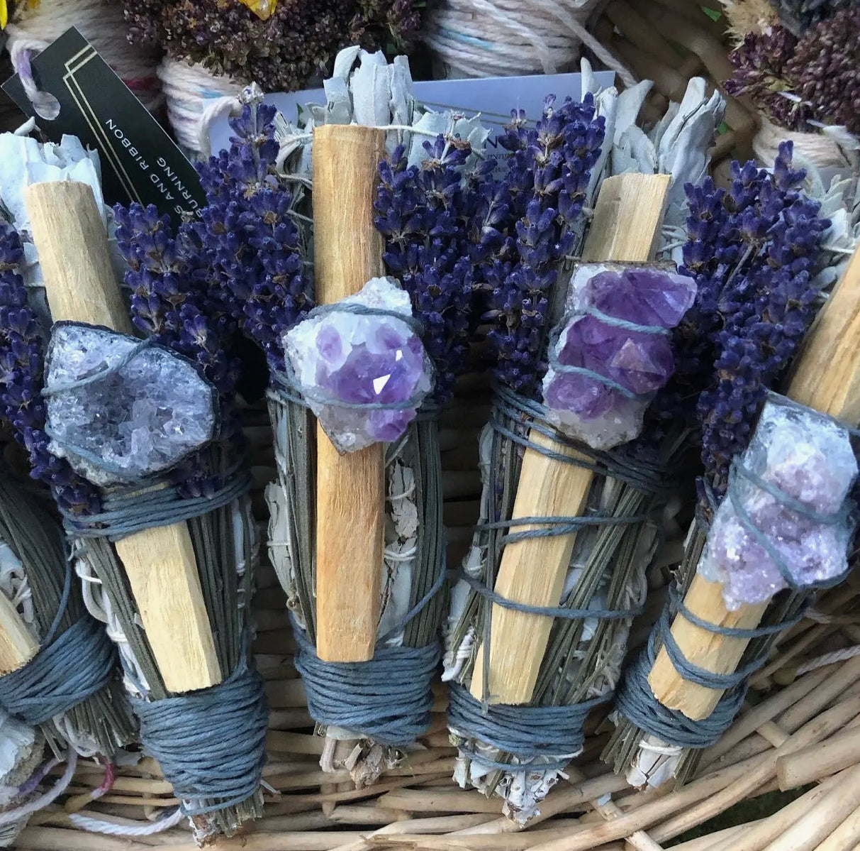 Lavender & Palo Santo & Amethyst Sage Wand